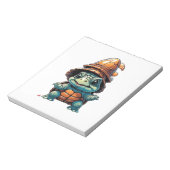 Adorable Turtle in Halloween Mood Essential T-Shir Notizblock (Rotiert)