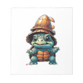 Adorable Turtle in Halloween Mood Essential T-Shir Notizblock (Vorderseite)