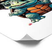 Adorable Turtle in Halloween Mood Essential T-Shir Poster (Ecke)