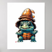 Adorable Turtle in Halloween Mood Essential T-Shir Poster (Vorne)