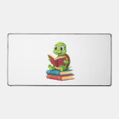 Adorable Turtle Reading Books (2) Schreibtischunterlage (Vorderseite)