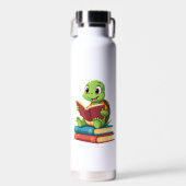 Adorable Turtle Reading Books (2) Trinkflasche (Vorne)