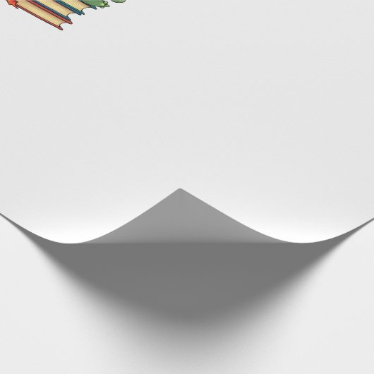 Adorable Turtle Reading Books (3) Geschenkpapier (Ecke)