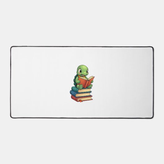 Adorable Turtle Reading Books (3) Schreibtischunterlage (Vorderseite)