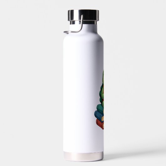 Adorable Turtle Reading Books (3) Trinkflasche (Rechts)