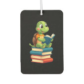 Adorable Turtle Reading Books (4) Autolufterfrischer (Vorderseite)