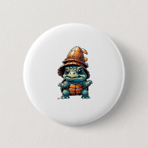 Adorable Turtle zu Halloween Stimmung Essential T- Button