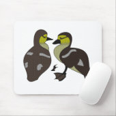 Adorable Twin Baby Duckling Huddling Cartoon Mousepad (Mit Mouse)