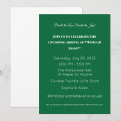 Adorable Twin Baby Dusche Einladung (Vorne/Hinten)