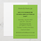 Adorable Twin Baby Dusche Einladung (Vorne/Hinten)