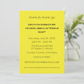 Adorable Twin Baby Dusche Einladung (Stehend Vorderseite)