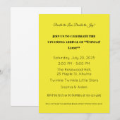 Adorable Twin Baby Dusche Einladung (Vorne/Hinten)