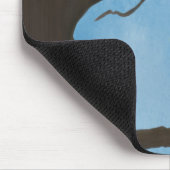 Adorable und farbenfrohe Owl Oliver Mousepad (Ecke)