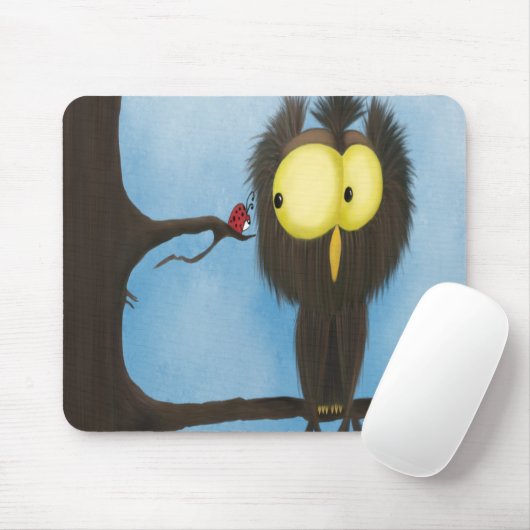Adorable und farbenfrohe Owl Oliver Mousepad (Mit Mouse)