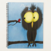 Adorable und farbenfrohe Owl Oliver Planer (Vorderseite)