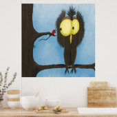 Adorable und farbenfrohe Owl Oliver Poster (Küche)