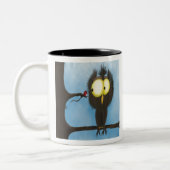 Adorable und farbenfrohe Owl Oliver Zweifarbige Tasse (Links)