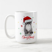 Adorable und Niedliche Santa Kitten Meowa Weihnach Kaffeetasse (Links)