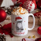 Adorable und Niedliche Santa Kitten Meowa Weihnach Kaffeetasse