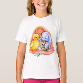 Adorable und Niedlicher Tiere Design für Cartoon L T-Shirt