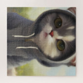 Adorable und Sweet Kitten mit Hoodie Puzzle (Horizontal)