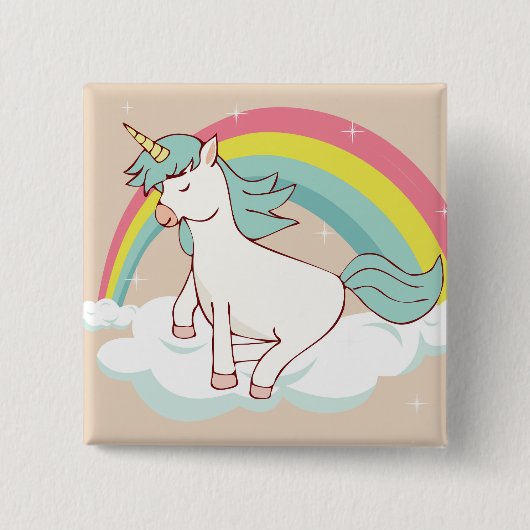 Adorable Unicorn Button (Vorderseite)