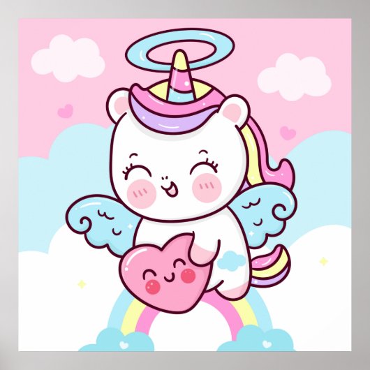 Adorable Unicorn Poster (Vorne)