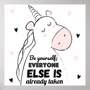 Adorable Unicorn Poster