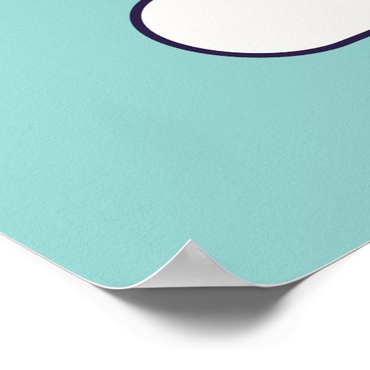 Adorable Unicorn Poster (Ecke)