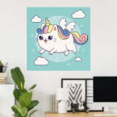 Adorable Unicorn Poster (Heimbüro)