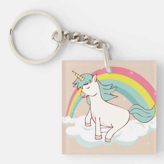 Adorable Unicorn Schlüsselanhänger (Vorderseite)
