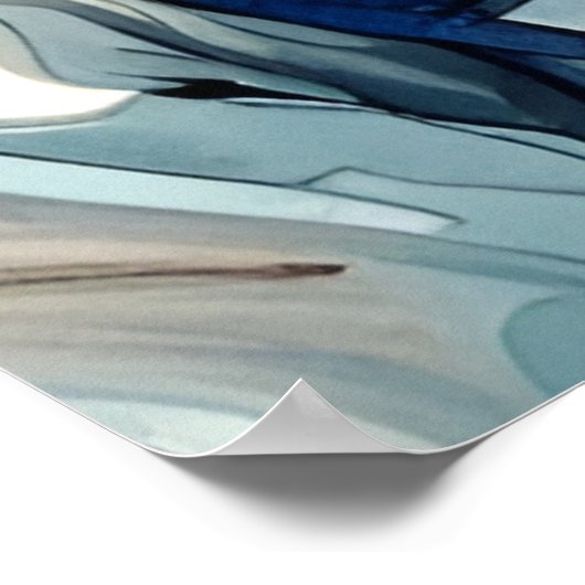 Adorable US Astronautenkatze Poster (Ecke)