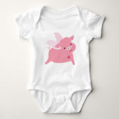Adorable Valentine Pig Valentinstag Baby Strampler (Vorderseite)