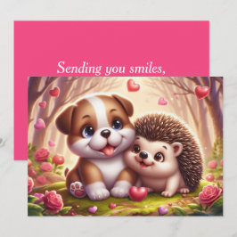 Adorable Valentine's Day Card - Ferienwohnungskart Feiertagskarte