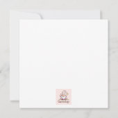 Adorable Valentine's Gnome: mit einer Rose Einladung (Rückseite)