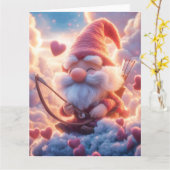 Adorable Valentinstag mit Bow und Pfeil Karte (Gelbe Blume)