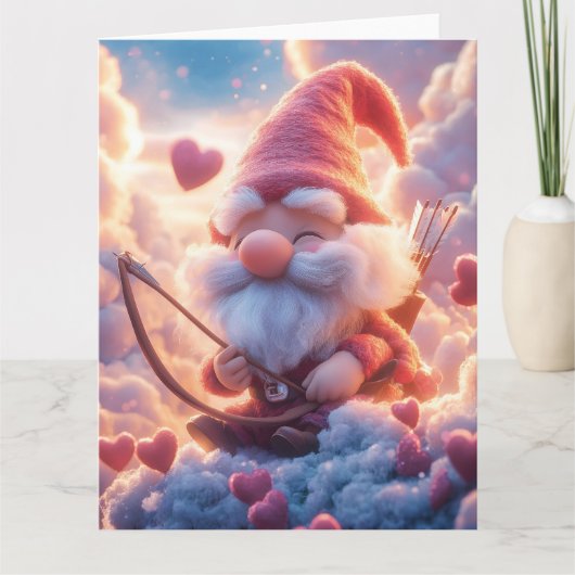 Adorable Valentinstag mit Bow und Pfeil Karte (Vorderseite)