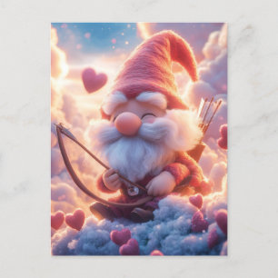 Adorable Valentinstag mit Bow und Pfeil Postkarte