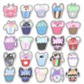 Adorable Variety Pack von Cupcake Stickers Aufkleber (Vorderseite)