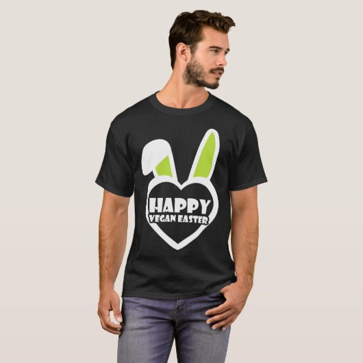 Adorable Veganism Easter Artwork Vegan Easter T-Shirt (Vorne ganz)