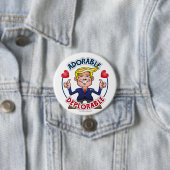 ADORABLE VERTRETENDE Donald Trump Chibi Cartoon Ga Button (Beispiel)