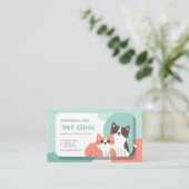 Adorable Vet Clinical Appointment Card - Pet Paws Terminkarte (Stehend Vorderseite)