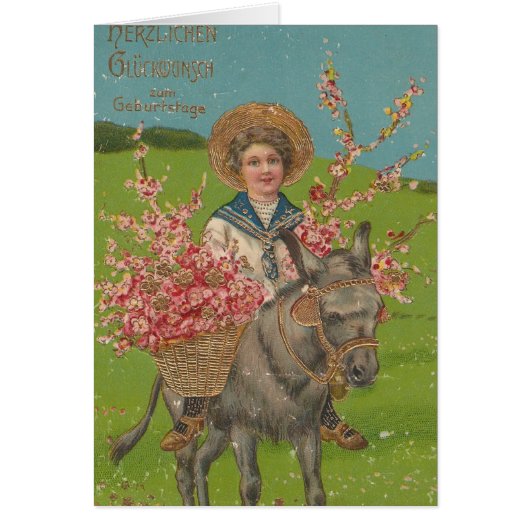 Adorable Vintage Postkarte (Vorne)