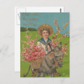 Adorable Vintage Postkarte (Vorne/Hinten)
