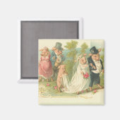 Adorable Vintage Schweinebrücke und -garm Magnet (Vorderseite/Rückseite)