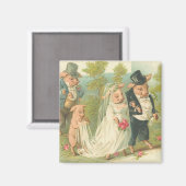 Adorable Vintage Schweinebrücke und Gräuelmagazin Magnet (Vorderseite/Rückseite)