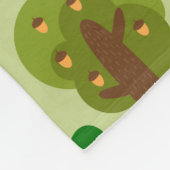 Adorable Waldtiere Fleecedecke (Ecke)