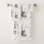 Adorable Waldtiere Kinder Badhandtuch Set (Insitu)