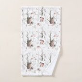 Adorable Waldtiere Kinder Badhandtuch Set (Handtuch)