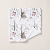 Adorable Waldtiere Kinder Badhandtuch Set (Waschlappen)